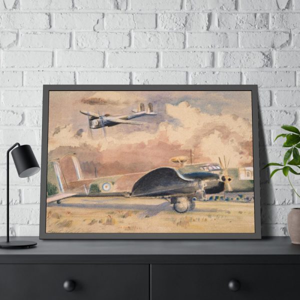 93855-199.jpg Whitley Bombers Sunning by Paul Nash Framed Poster