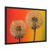 93855-213.jpg Dandelion on Yellow Background Framed Poster
