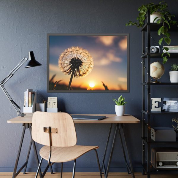 93855-246.jpg Dandelion in Golden Hour Framed Poster