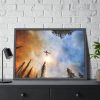 93855-251.jpg Summit Trail Fire Framed Poster