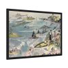 93855-277.jpg Futuristic View of Air Travel Over Paris Framed Poster