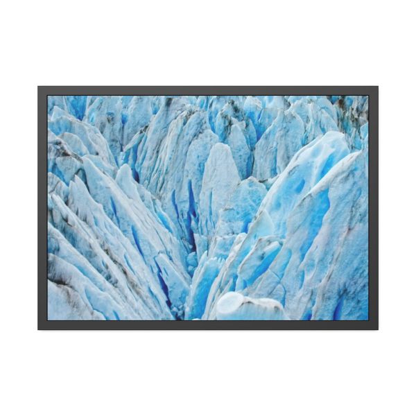 Beautiful Ice Rocks in Alaska Framed Poster