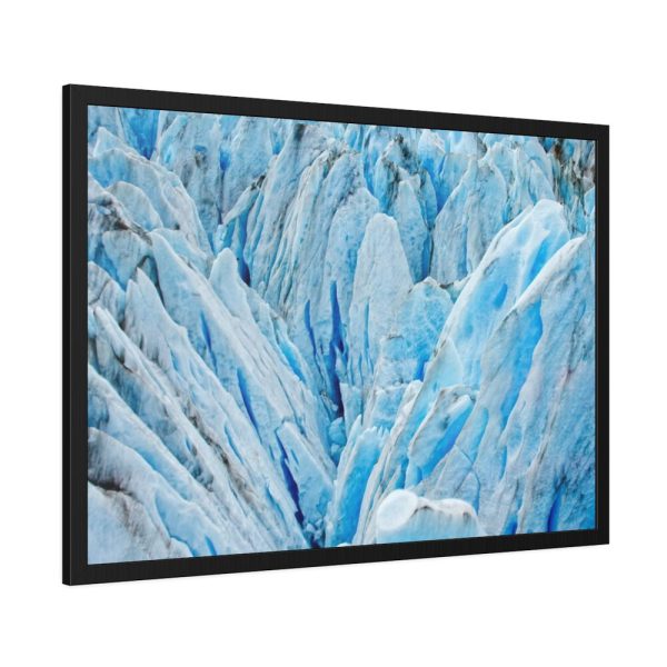 Beautiful Ice Rocks in Alaska Framed Poster