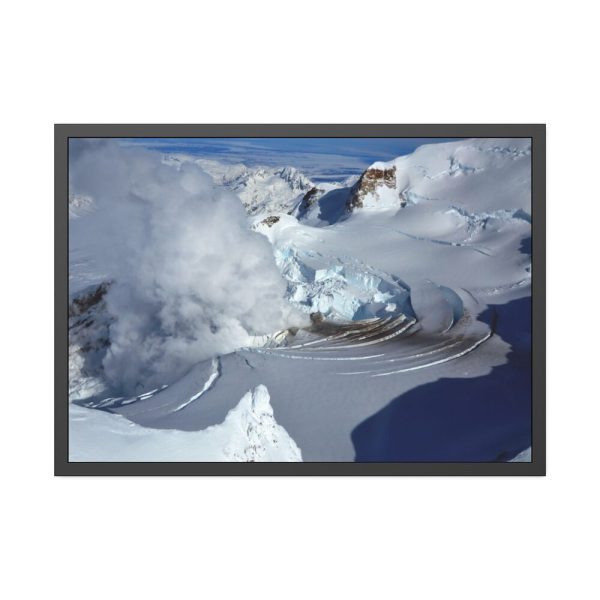 93855-376.jpg Fumarole on Mount Redoubt, Alaska Framed Poster