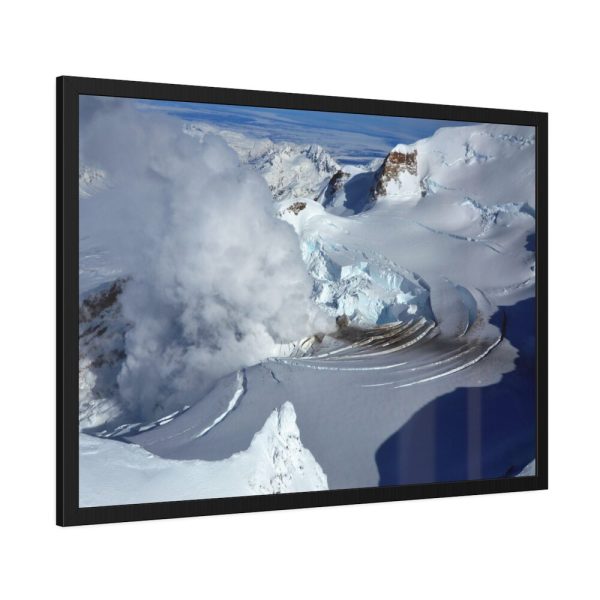 93855-377.jpg Fumarole on Mount Redoubt, Alaska Framed Poster