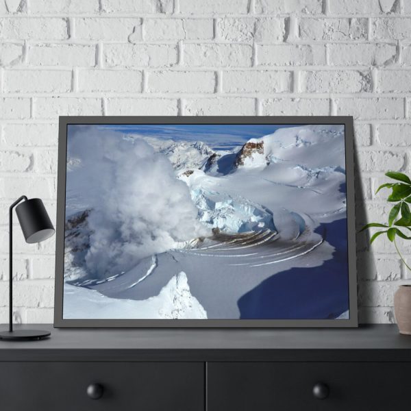 93855-379.jpg Fumarole on Mount Redoubt, Alaska Framed Poster