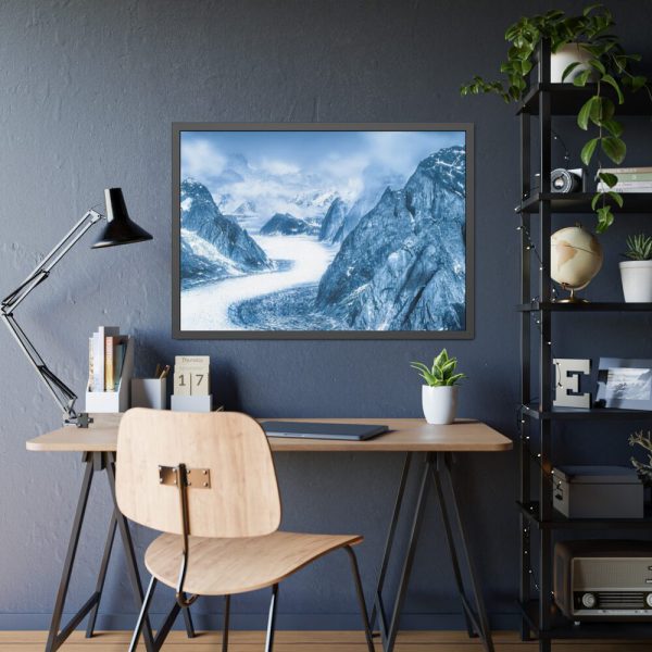 Mountain Snow Winter Alaska Framed Poster