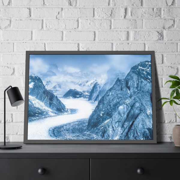 Mountain Snow Winter Alaska Framed Poster