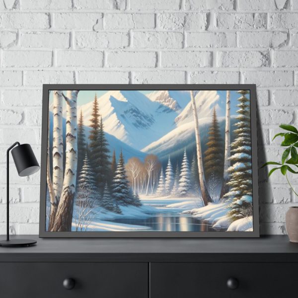 93855-403.jpg Winter Landscape in Alaska Framed Poster