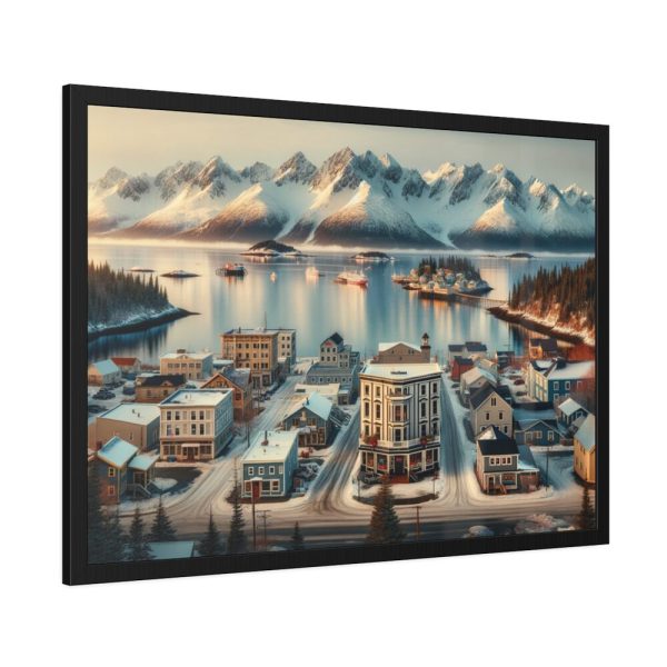 Small Alaskan Town Framed Poster