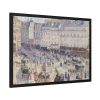 The Place du Havre, Paris by Camille Pissarro Framed Poster
