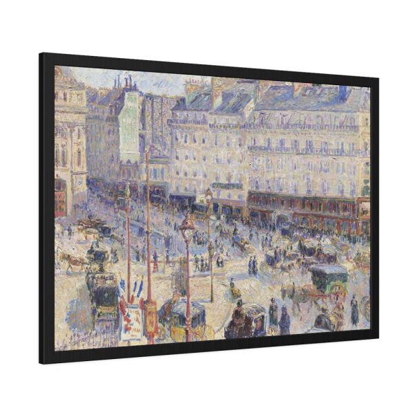 The Place du Havre, Paris by Camille Pissarro Framed Poster