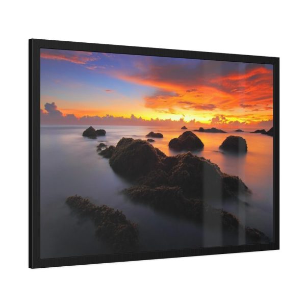 93855-417.jpg Seascape in Sunset Framed Poster