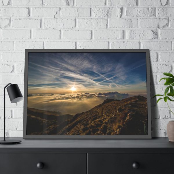 93855-427.jpg Dawn Sun Mountain Framed Poster