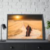 93855-443.jpg Monks Path Sunset Framed Poster