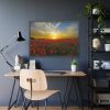 93855-446.jpg Flower Field in Sunset Framed Poster