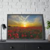 93855-447.jpg Flower Field in Sunset Framed Poster