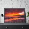 Sunset at Mexico Beach Framed Poster