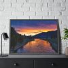 Yellowstone National Park Sunset Framed Poster