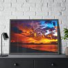 93855-463.jpg Beach Lagoon Sunset Framed Poster