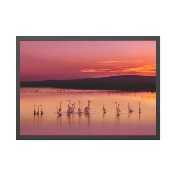 93855-476.jpg Sunset Leaves Silhouette Framed Poster