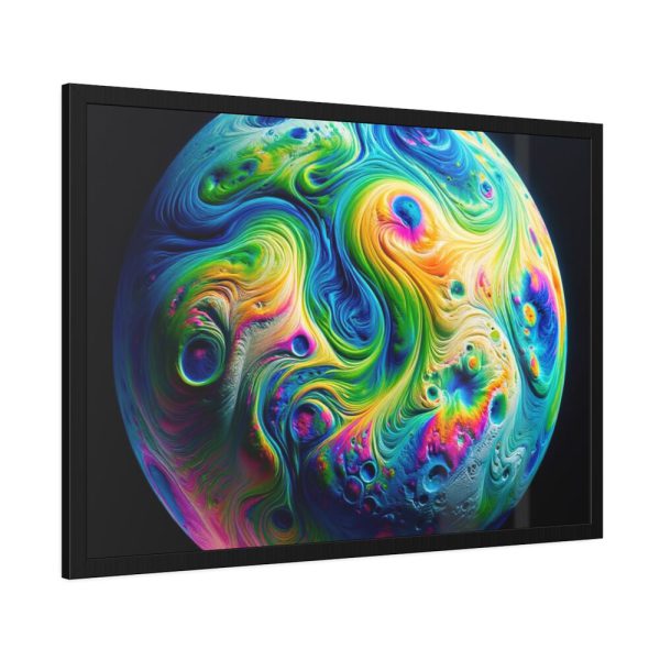 93855-5.jpg Colorful Planet Framed Poster