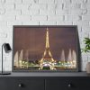 93855-55.jpg Eiffel Tower Lights and Fountains Framed Poster
