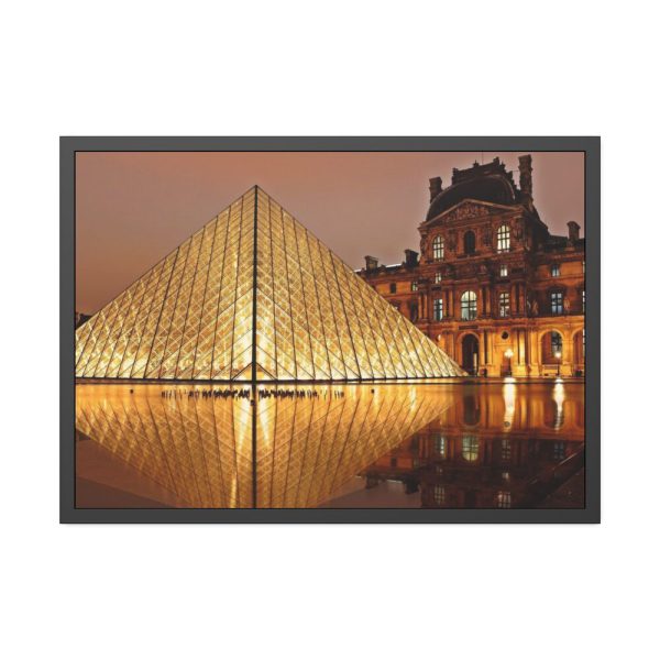 93855-64.jpg Louvre Pyramid in Paris Framed Poster