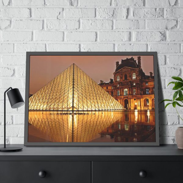 93855-67.jpg Louvre Pyramid in Paris Framed Poster