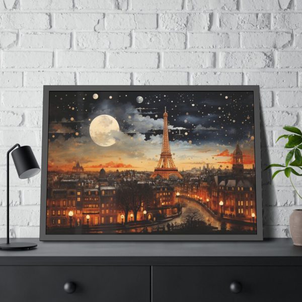 93855-95.jpg Paris At Night Framed Poster