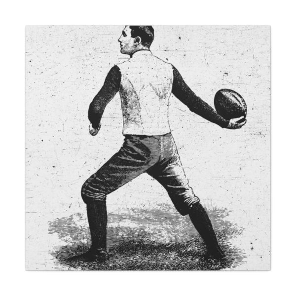 101419-26.jpg Vintage Football Player Standard Canvas