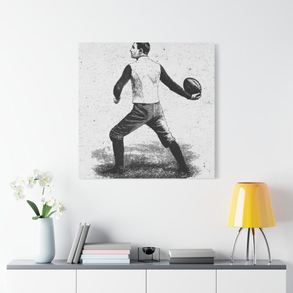 101419-27.jpg Vintage Football Player Standard Canvas