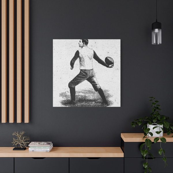 101419-28.jpg Vintage Football Player Standard Canvas