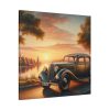 101419-30.jpg Vintage Car Parked on the Road Standard Canvas