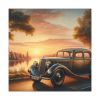 101419-31.jpg Vintage Car Parked on the Road Standard Canvas