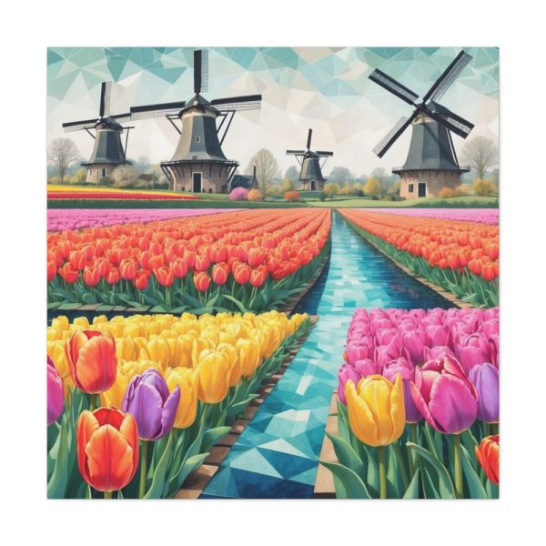 101419-56.jpg Holland Tulip Windmill Standard Canvas
