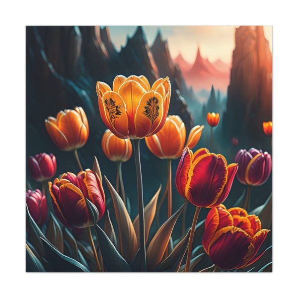 101419-61.jpg Yellow Tulips Flower Standard Canvas