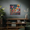 Tulips Under Sky Night Standard Canvas