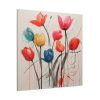Colorful Abstract Tulips Art Standard Canvas