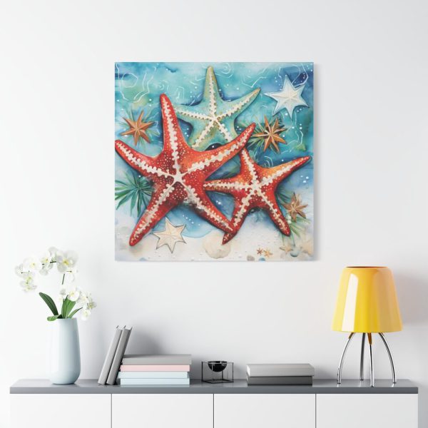 101419-97.jpg Christmas Nautical Starfish Standard Canvas