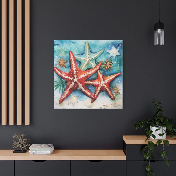 101419-98.jpg Christmas Nautical Starfish Standard Canvas