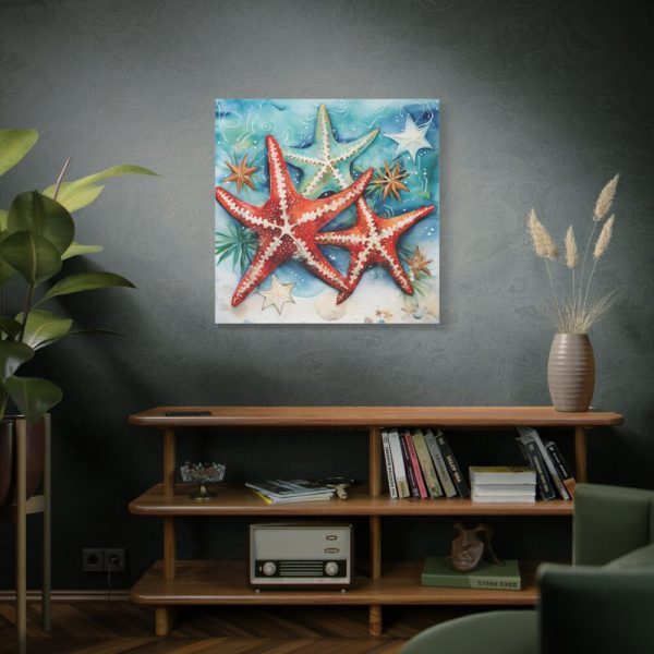 101419-99.jpg Christmas Nautical Starfish Standard Canvas