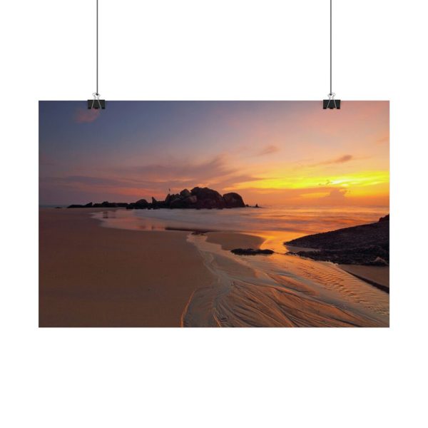 Sunrise Sleeping Giant Seascape Poster