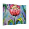 Tulip Flower and Mouse at Night Poster