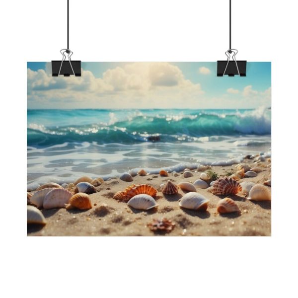 Sandy Beach With Seashells II Poster