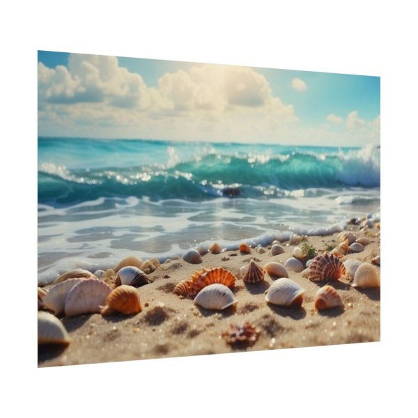 Sandy Beach With Seashells II Poster