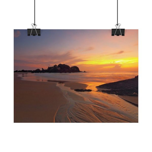 Sunrise Sleeping Giant Seascape Poster