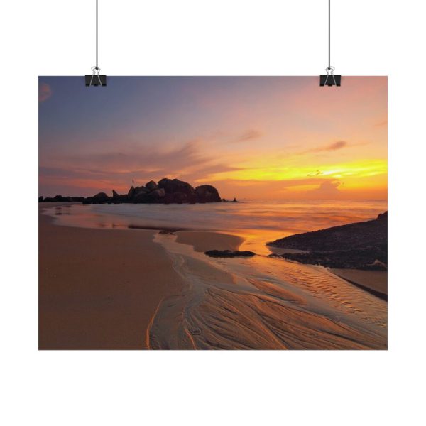 Sunrise Sleeping Giant Seascape Poster
