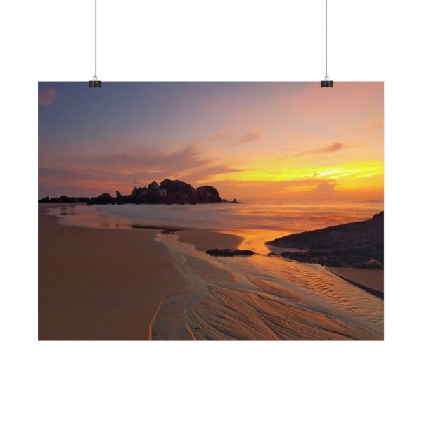 Sunrise Sleeping Giant Seascape Poster