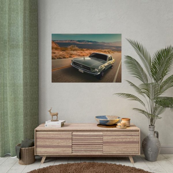 101875-138.jpg Mustang on the Road Poster